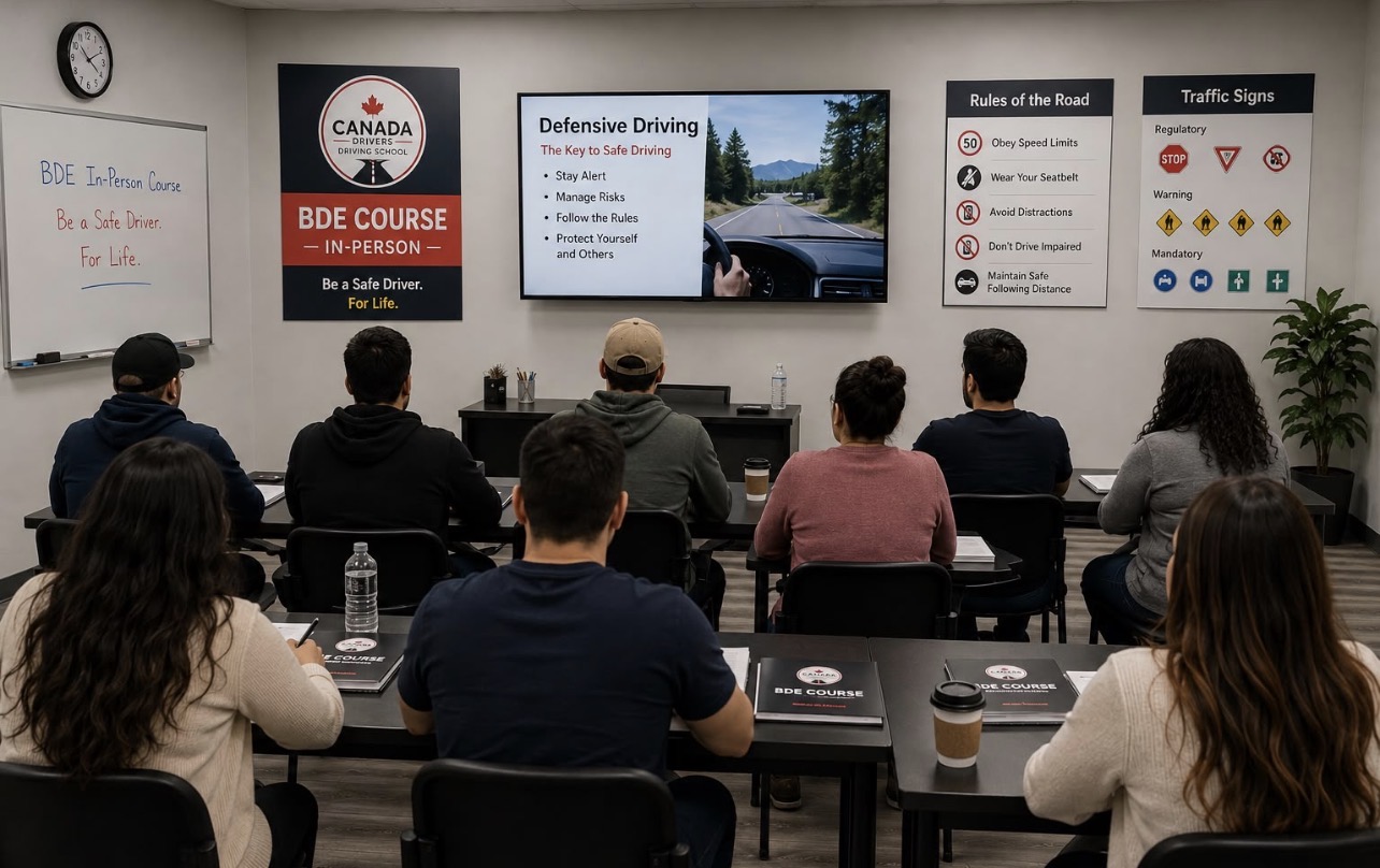 Canada Drivers In-Person BDE classroom